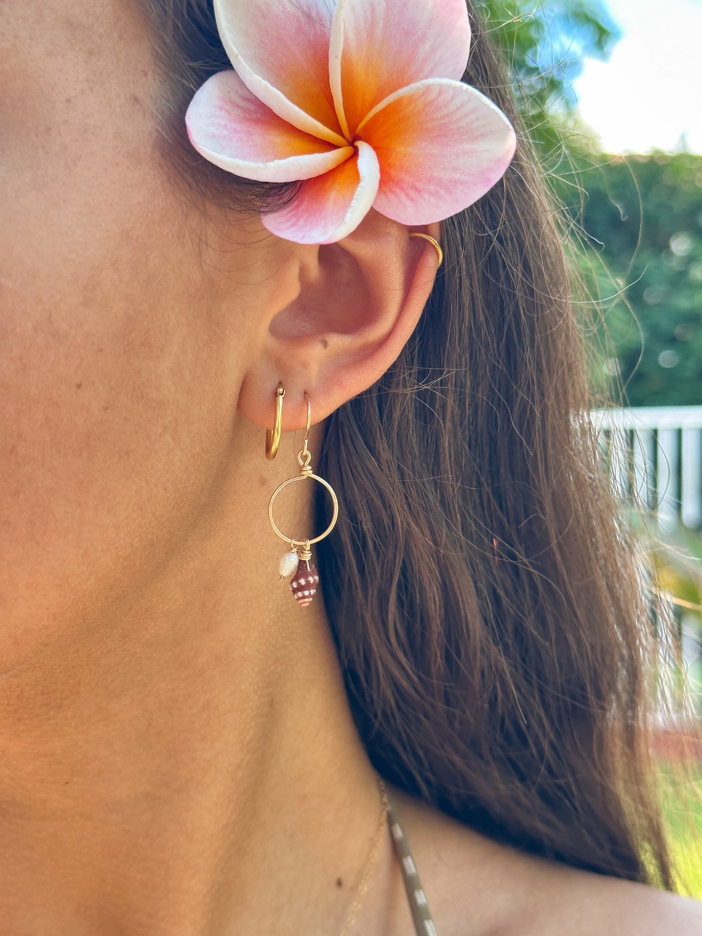 Halo Earrings - small hoop