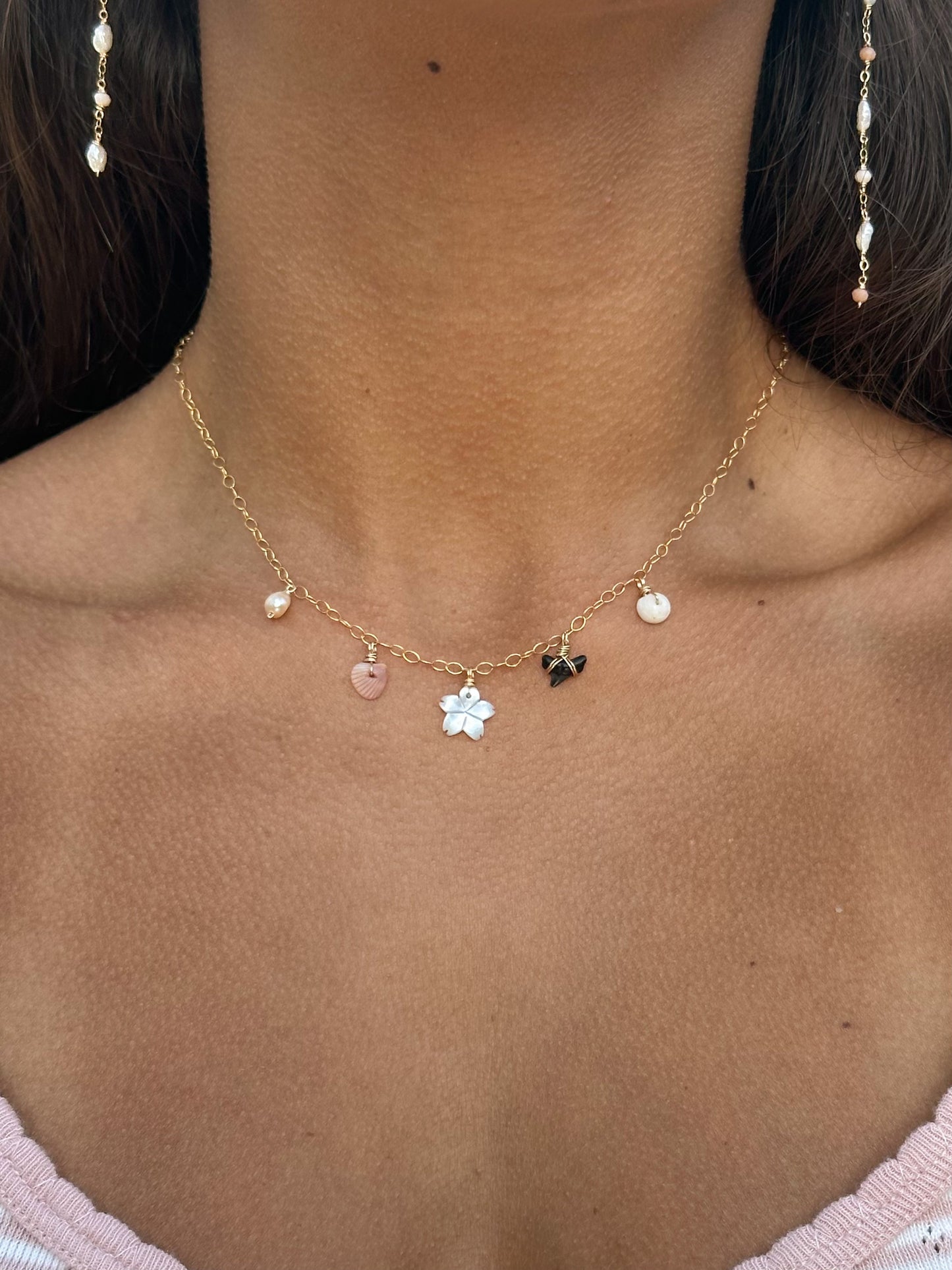 Island charm necklace