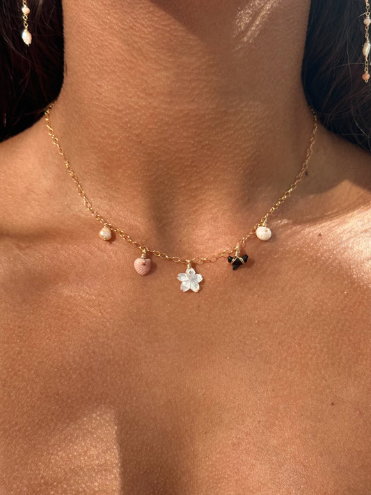 Island charm necklace