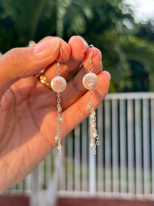 Silver spring earrings